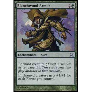 画像: $FOIL$(10E-U)Blanchwood Armor/ブランチウッドの鎧(JP)