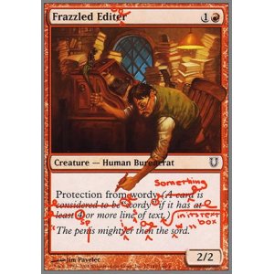 画像: $FOIL$(UHG-CR)Frazzled Editor