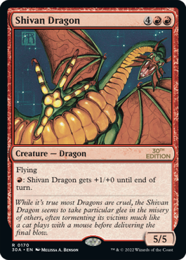 A30-RR)Shivan Dragon/シヴ山のドラゴン - ENNDALGAMES買取館