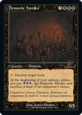 画像1: 【旧枠】(A30-RB)Demonic Hordes