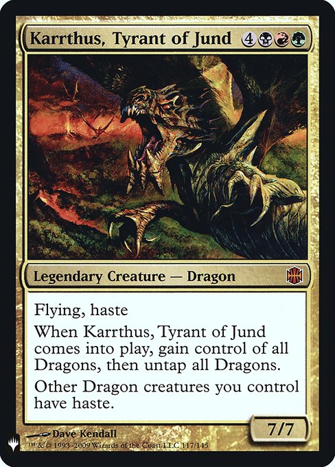 画像1: 【Foil】(MB1-MM)Karrthus, Tyrant of Jund/ジャンドの暴君、カーサス(英,EN)