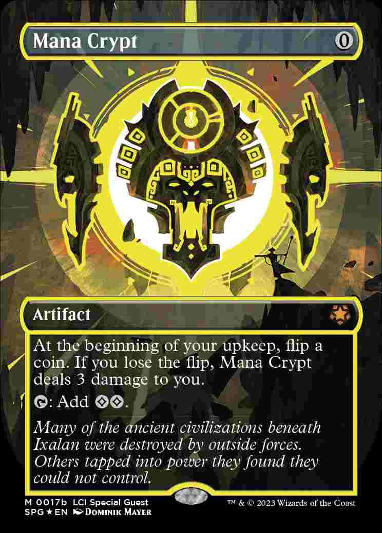 画像1: 【Foil】【ネオンインク黄】(SPG-MA)Mana Crypt/Mana Crypt/魔力の墓所【No.017b】(英,EN)